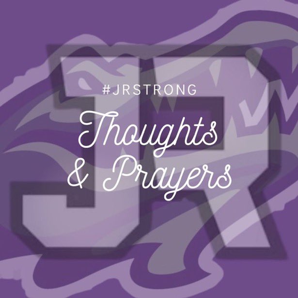 ThomasDaleDSA's tweet photo. Sending thoughts and prayers from the @GoTDKnights family to all of @JRHSathletics #JRSTRONG https://t.co/FWMJ6Tzxf6
