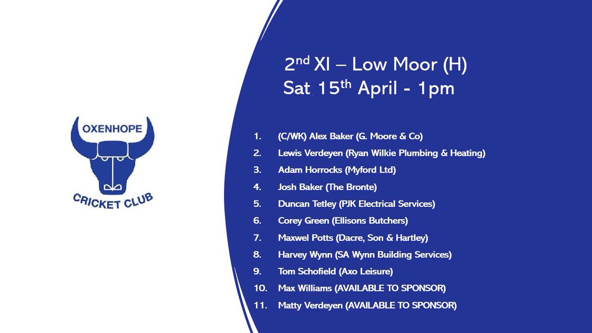 Oxenhope Cricket Club tweet media