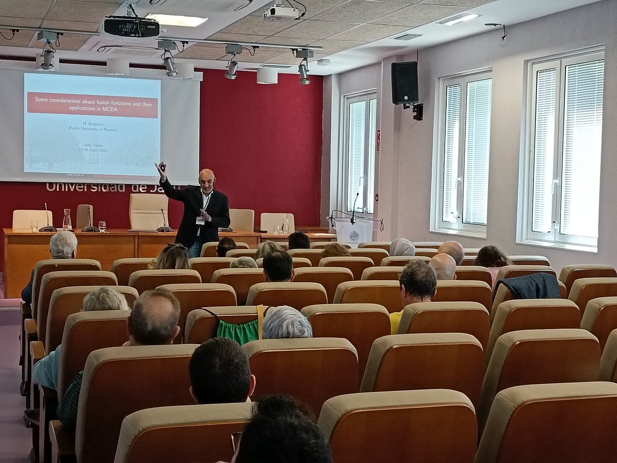 Thanks to Humberto Bustince for the great keynote "Some considerations about information functions and their applications in MCDA" in the 95th EWG-MCDA conference held in <a href="/ujaen/">Universidad de Jaén</a> <a href="/sinbad2uja/">sinbad2</a>