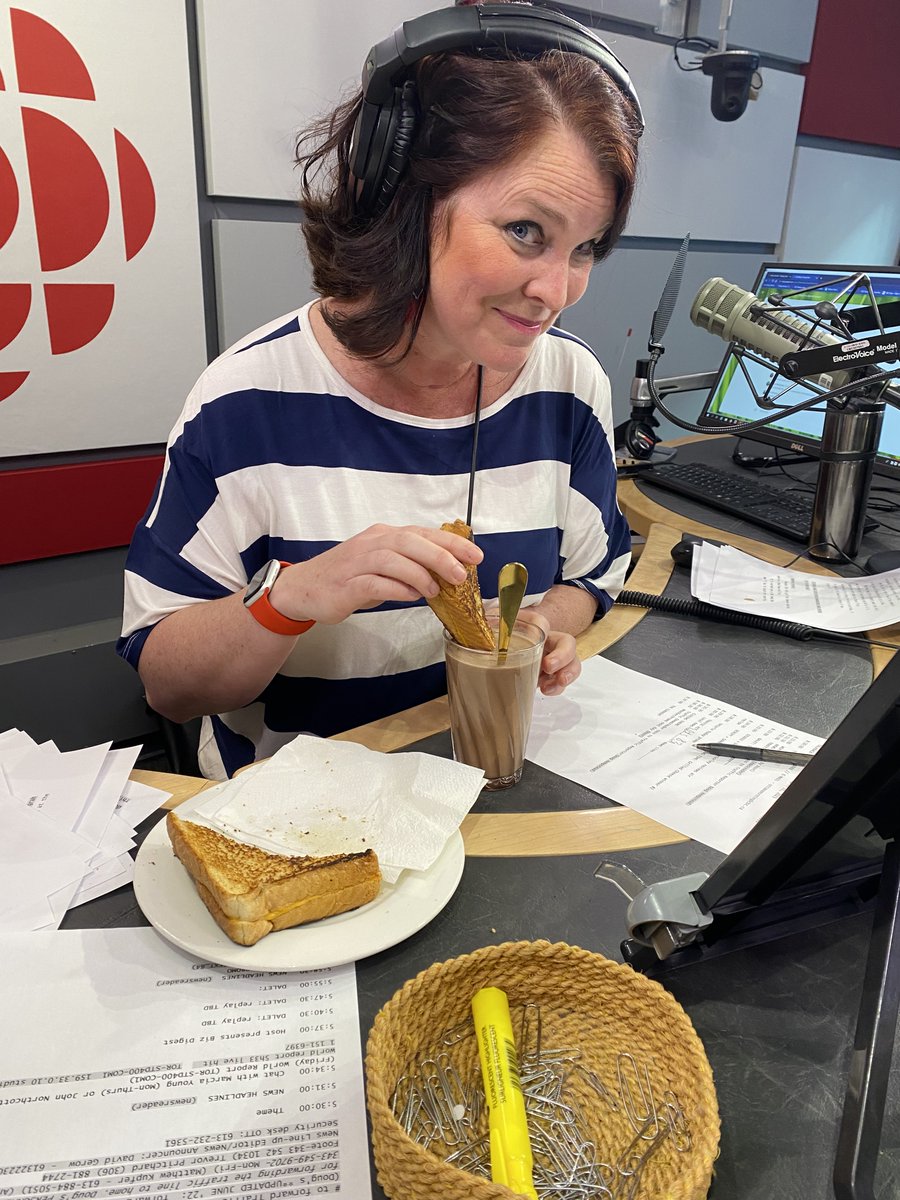 Winner of best recipe (new to us!) Sharlene Rollins, grilled cheese dipped in Nesquick (powdered) chocolate milk. Studio test results? 'Revolutionary'