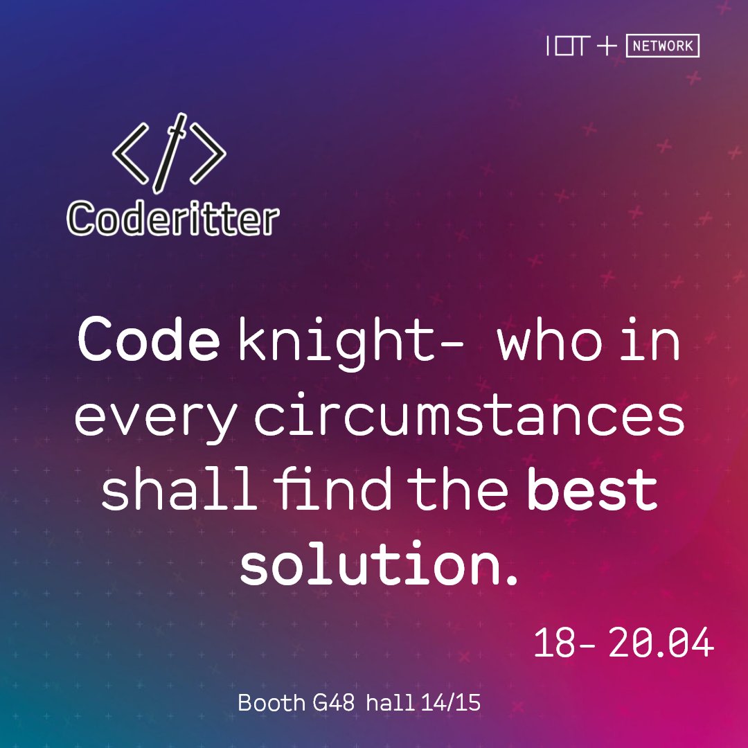 IOTplus_Network's tweet photo. visit our booth @hannover_messe and meet #coderitter
📍17-20.04
#HM23
#code #data #iot #smartsensor
@dehubinitiative @GTAI_com https://t.co/w28VZ1JsHZ
