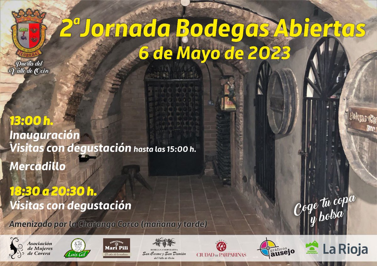 alcaldecorera's tweet photo. @alcaldecorera
@lariojaorg
2ª Jornada Bodegas Abiertas #venydisfrutalo #coreraenmarcha #puertavalleocon https://t.co/zeMXe44ona