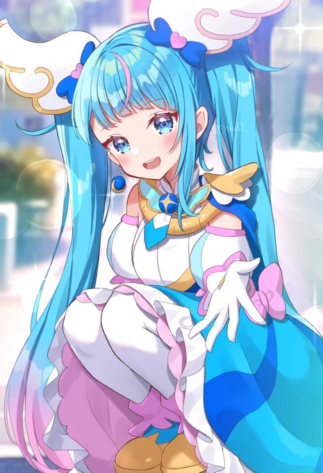 「怪物はもういませんよ、お怪我はないですか?」 #precure 