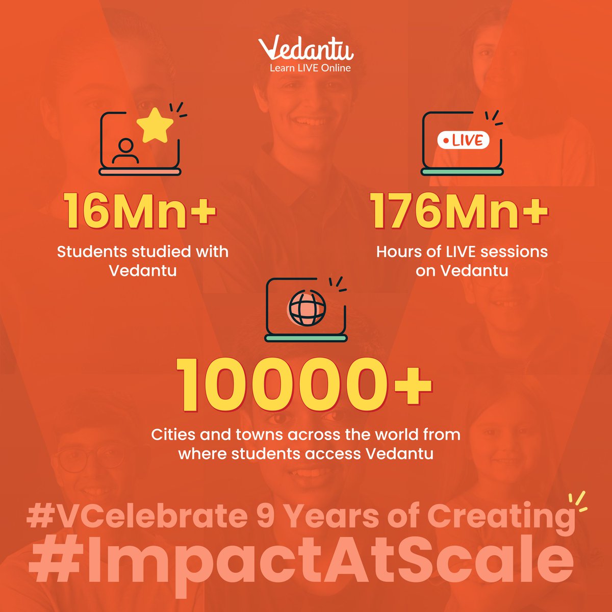 AP_vedantu's tweet photo. Nine years ago, Vedantu was born out of a passion for teaching and a desire to create a better future for all. Today, #VCelebrate our Foundation Day with a sense of pride and accomplishment. https://t.co/9YuAOytNOt