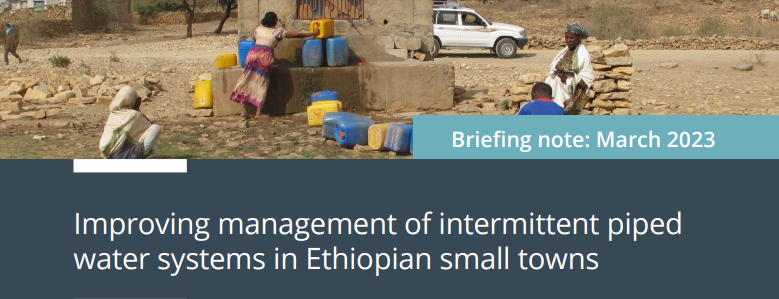 Ethiopia has achieved 75% access to piped water in urban areas - yet most water supply systems remain intermittent.

New REACH briefing note shares 3 recommendations for inclusive water services in intermittent piped water systems in Ethiopian small towns:
unicef.org/ethiopia/docum…