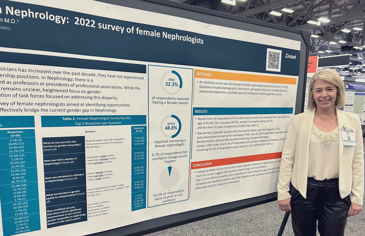 DrJustBeinRenal's tweet photo. Come and learn about perspectives from female nephrologists on gender gap at my poster #365. #NKFClinicals
#Outsetmedical https://t.co/qlK6Yqy0QJ