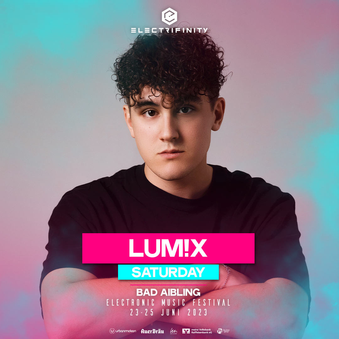 electrifinity's tweet photo. For the first time @lumix_music will enter our Mainstage 🎉 

📅 23. - 25. Juni 2023
📍 US Kaserne, 83043 Bad Aibling
🎛 30+ DJs auf 2 Stages
🎫 https://t.co/kdB6o0qlfd

#electrifinity #eff
🔜 #electrifinity2023 | https://t.co/HFX5TXCj12 https://t.co/hJszAkAvsD