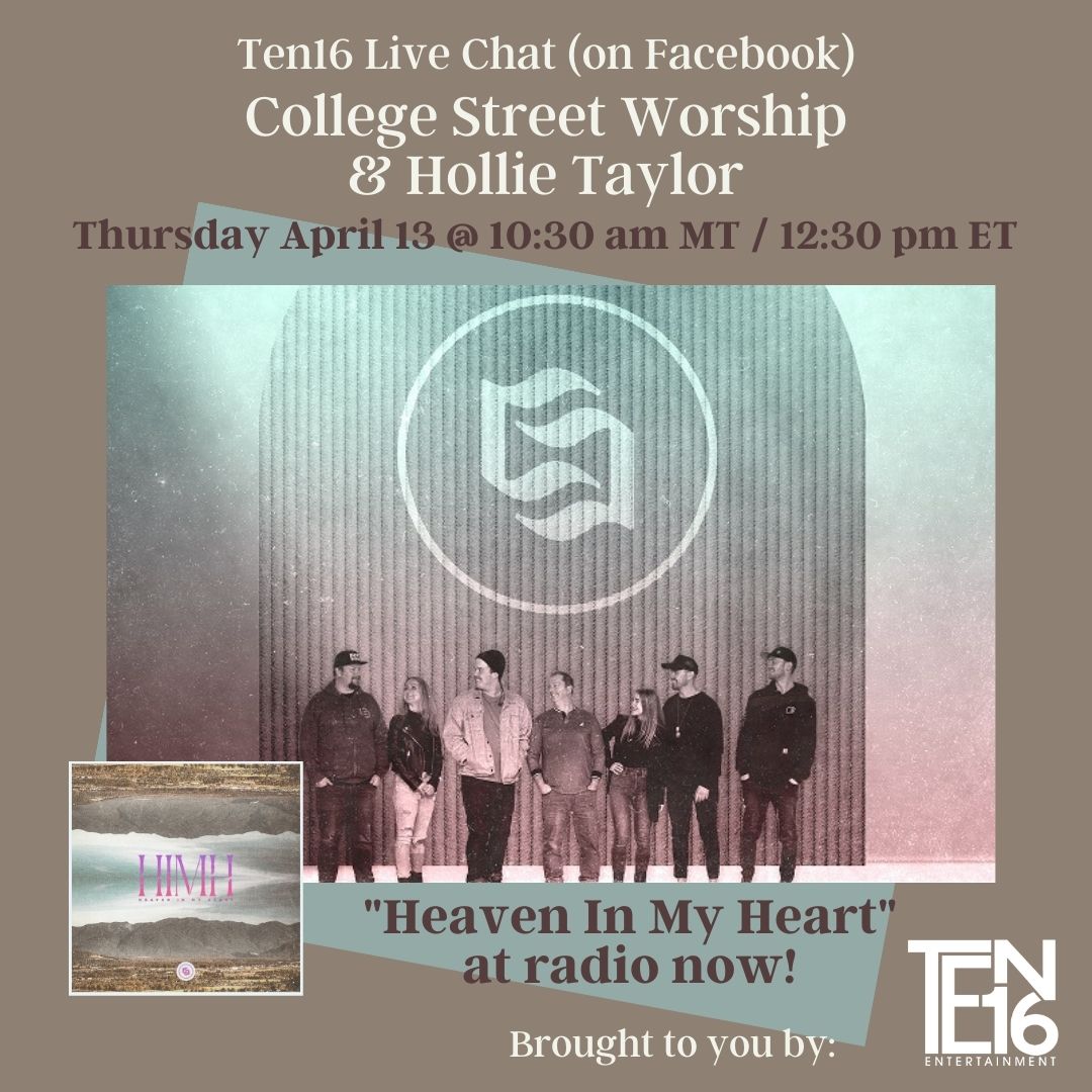 ten16ent's tweet photo. Get to know College Street Worship and hear all about their new single, at Canadian Christian radio right now!  

Livestream happening on Facebook, April 13 (9:30 PT / 10:30 MT / 12:30 ET)  https://t.co/eRrpSe90GG https://t.co/zNe0RqLIVV