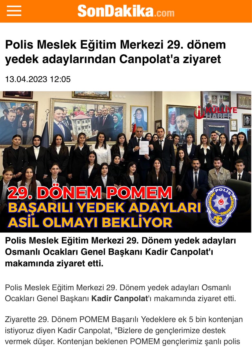 25 bin polis açığı var. Açıkları Yedeklerden Doldurmakla,
Hiç Bir Şeyi Kaybetmeyiz. 
sondakika.com/yerel/haber-po…