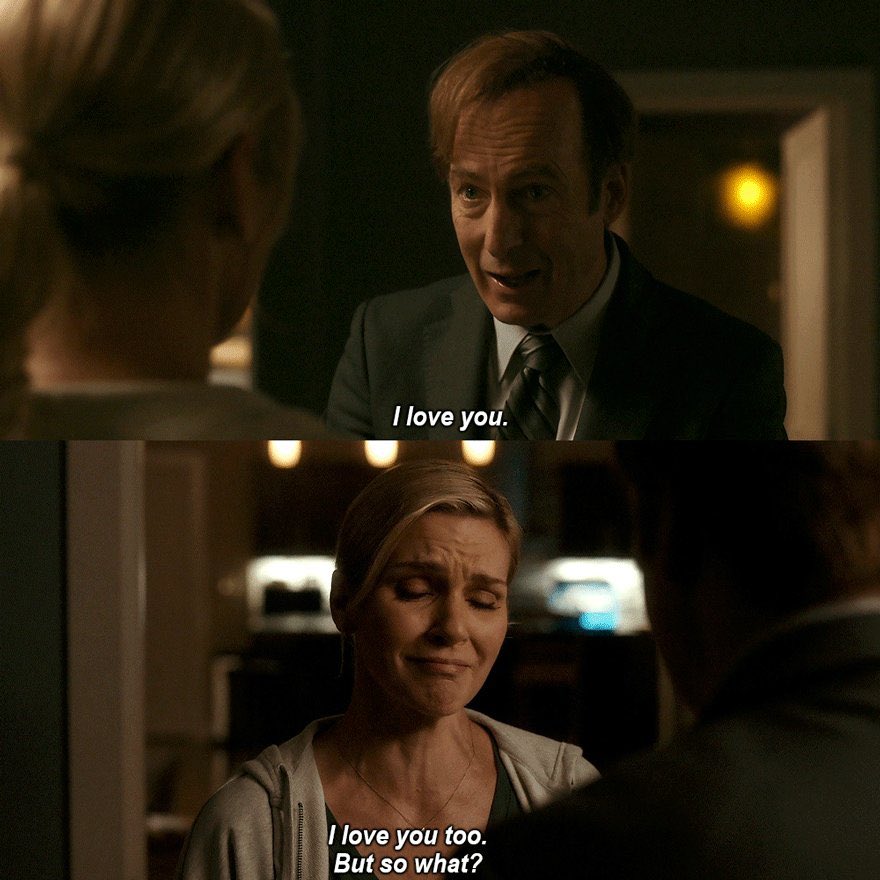 This is the first time they said “I love you” to each other