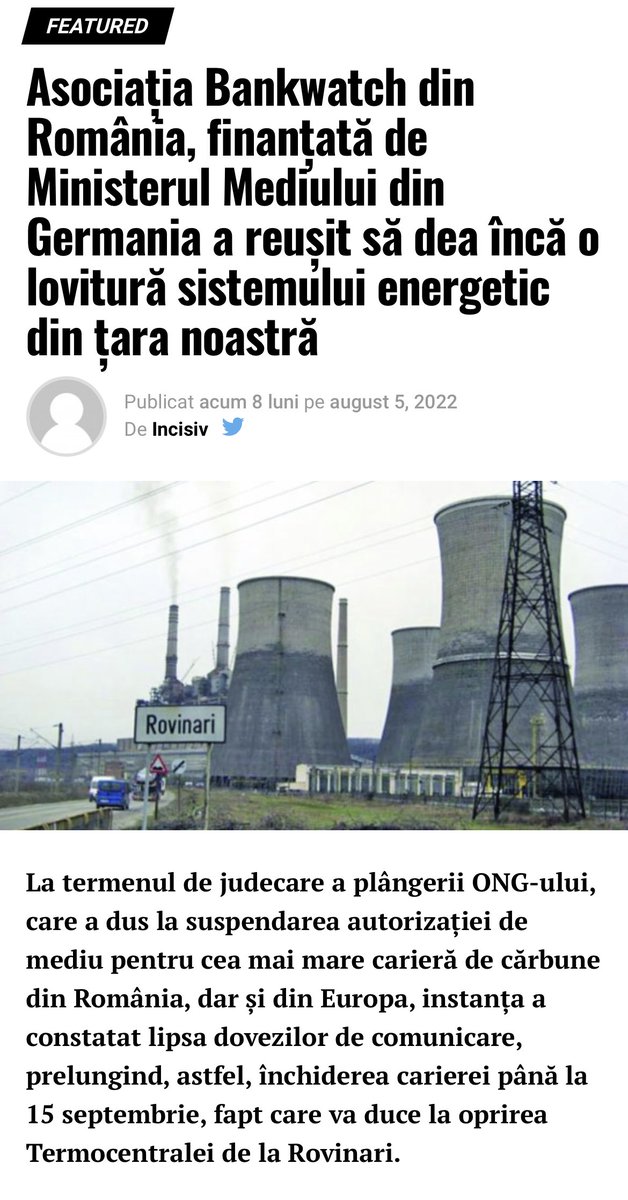 1_K_A_R_M_A's tweet photo. Intreb care se pune e cum de e posibil sa existe un ong finantat pe fata de un stat strain care sa faca pe dracu in 4 incat sa influenteze politica energetica si economia altui stat? Imaginati-va ca #bankwatch era finantat de rusi,cam ce iesea? Bine,romanii au treaba cu DD. Slava https://t.co/o1P0NTNmwD