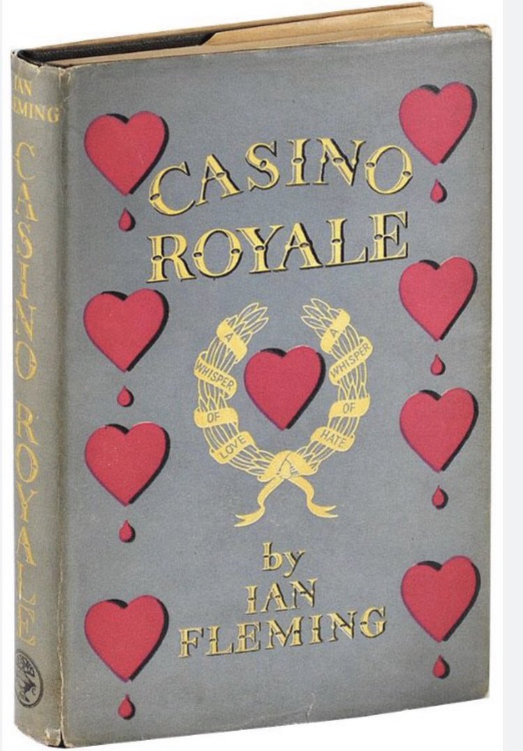 Felicidades para los 70 años de haberse escrito esta novela por Ian Fleming en la cual fue Casino Royale #CasinoRoyale #007jamesbond #jamesbond