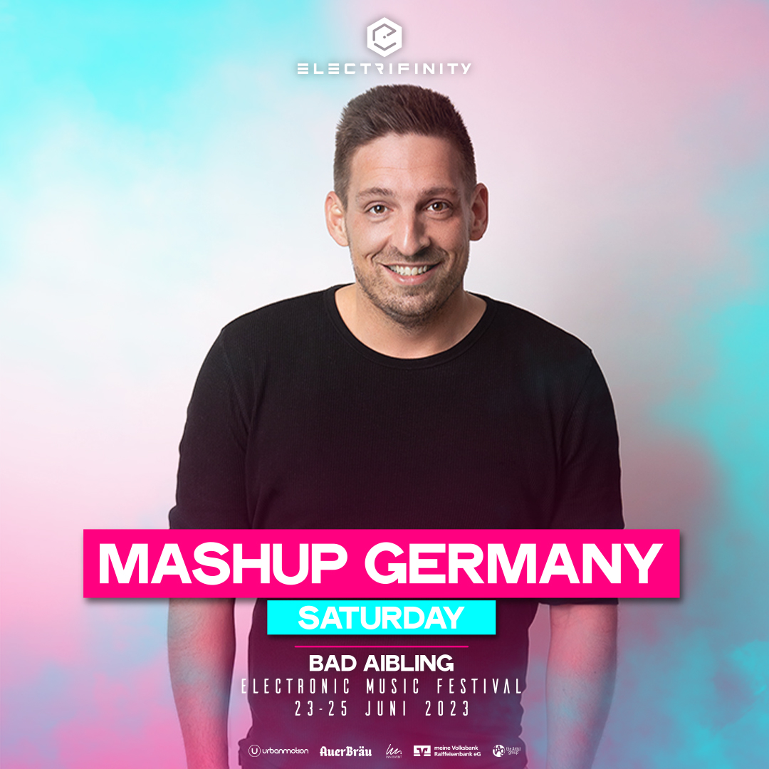electrifinity's tweet photo. Get ready for @mashupgermany 🔥 We are super excited to bring him back to our Stage on Saturday! 💖 

📅 23. - 25. Juni 2023
📍 US Kaserne, 83043 Bad Aibling
🎛 30+ DJs auf 2 Stages
🎫 https://t.co/kdB6o0qlfd

#electrifinity #eff
🔜 #electrifinity2023 | https://t.co/HFX5TXCj12 https://t.co/Lis54jvzU2