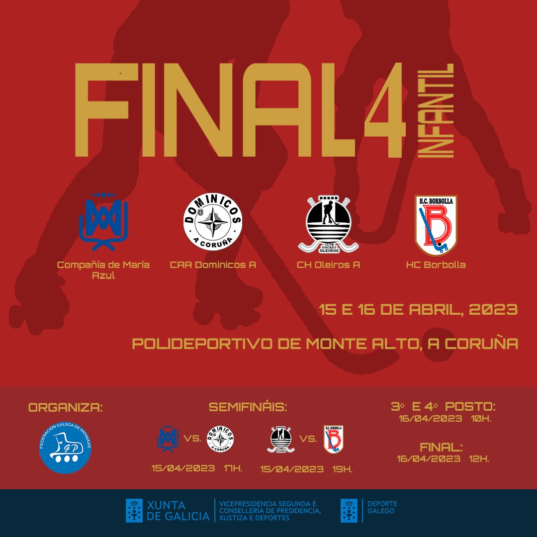 Este fin de semana tenemos una cita con nuestro equipo infantil en Monte Alto. Final 4 del Campeonato gallego.