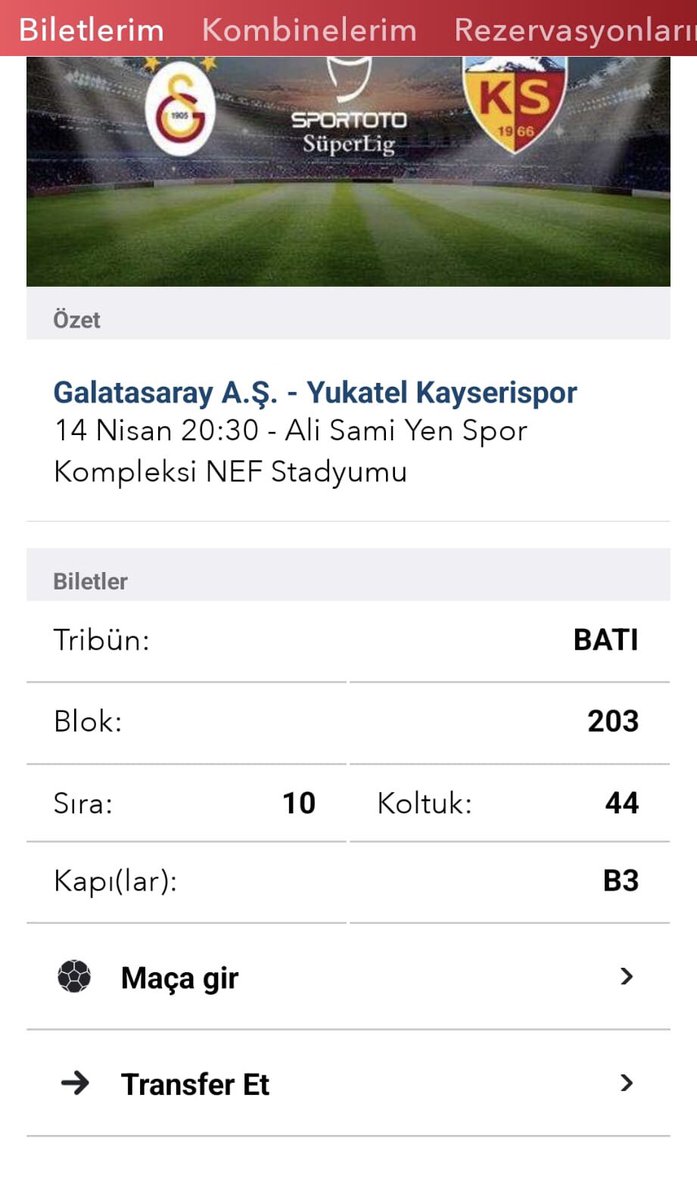 zelihagunn's tweet photo. @parcalisportz Gişe fiyatına devredilir bir adet bilet https://t.co/HQWw03hE3p