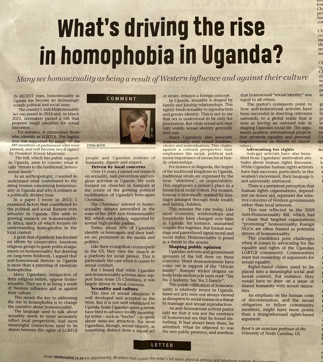frankmugisha's tweet photo. What’s driving homophobia in Uganda ? https://t.co/CUXfonHnVB
