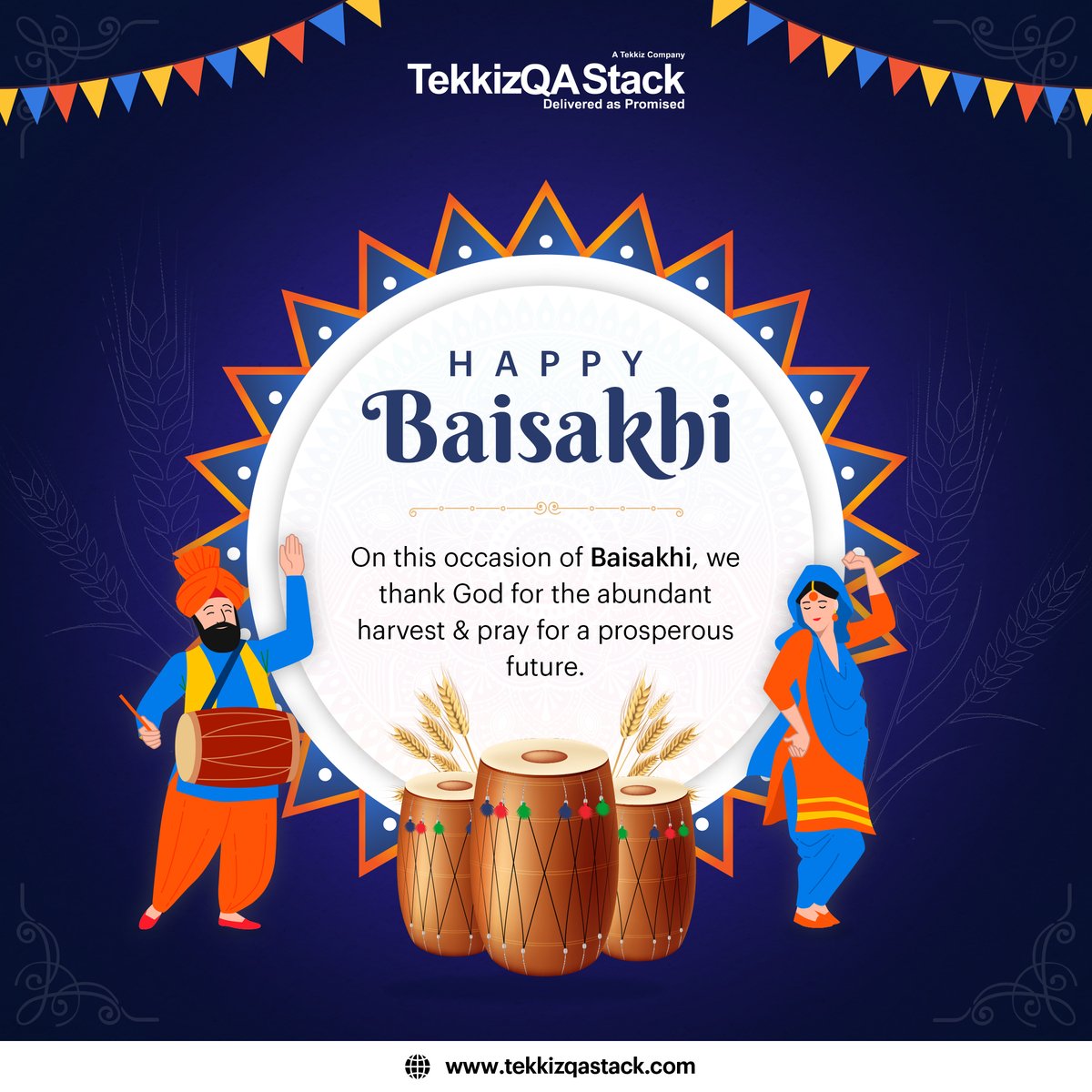 tekkizqa_stack's tweet photo. May the warmth and love of Baisakhi fill your homes with happiness and blessings. TekkizQA Stack wishes you all a very Happy Baisakhi!

#happybaisakhi #baisakhi #punjabi #punjab #wmk #punjabivirsa #sikhism #festival #vaisakhi #khalsa #india #baisakhiwishes  #tekkizqastack https://t.co/XuJXrn5Yow