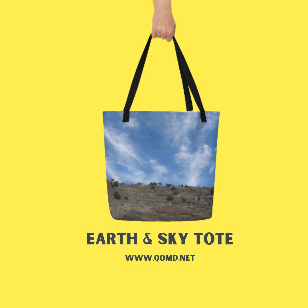 DesignsQomd's tweet photo. Why not buy a cute new tote bag for Spring? Earth &amp; Sky tote from my Etsy store. Photo taken at Capulin Volcano National Monument in New Mexico.  Store link in bio/on website. #spring #summer #tote #totebag #beach #sun #fun #photoreal #carryall #goodvibes #Etsymade #QOMDDesign https://t.co/SowKkucMLx