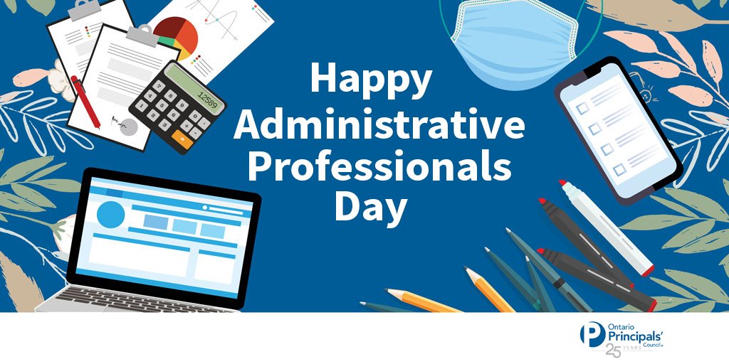 OPCouncil's tweet photo. Today we thank and acknowledge our administrative professionals. To all office and admin staff in schools, thank you for your daily work to assist and support students. https://t.co/OC3boo6RF2