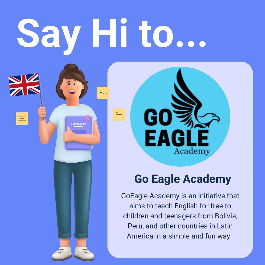 Canopy_LAB's tweet image. Meet #GoEagleAcademy 📷

They will soon launch their basic #Englishcourses on our #StudentLAB platform.

Sign up for free and don&apos;t miss this great #opportunity 📷 student.canopylab.com/login

#partnership #CanopyLAB #education #youth #children #english #learn #freecourses