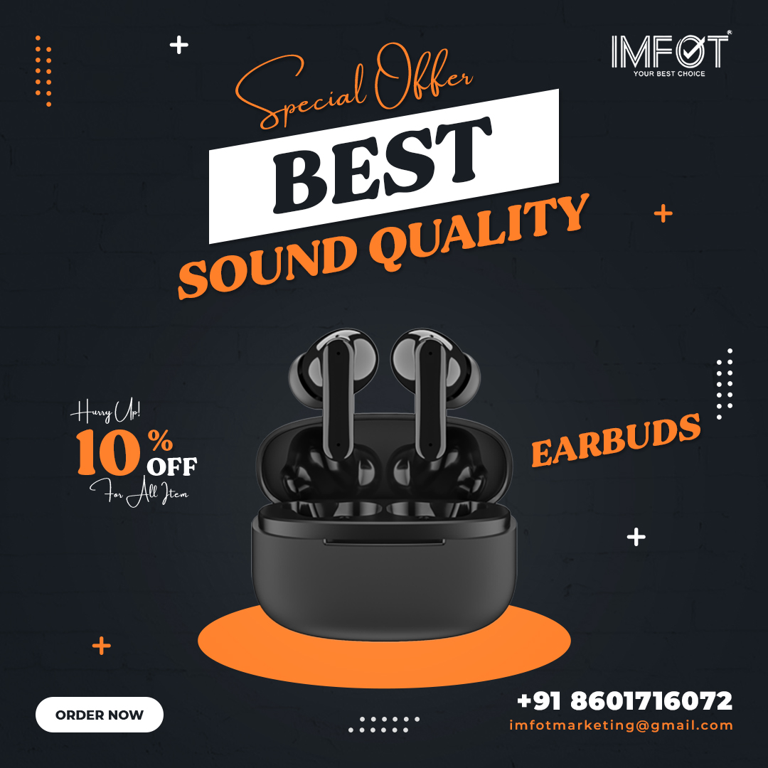 Want to listen to music wirelessly without spending a fortune on over-ear headphones? Take a look at the best wireless earbuds available now 📷

To Order, Call Us: +91 8601716072 📷
.
.
#earbuds #earbudswireless #earbudsbluetooth #earpods #BestEarbuds #BluetoothEarbuds #imfot