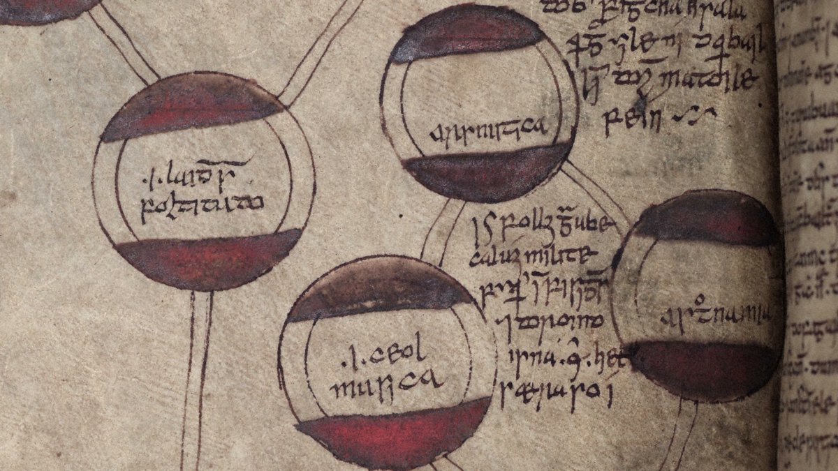 eDIL_Dictionary's tweet photo. A medieval Irish manuscript on the branches of philosophy (FEALLSAMNACHT) 🧐
Including:
GRAMADACH ‘grammar’
MEASURDACHT ‘moderation’
CEOL ‘music’
w/ gaps left for the Irish words for arithmetic & astronomy
Dated to the year 1496
#DateoftheDay https://t.co/QlnnodZjsZ