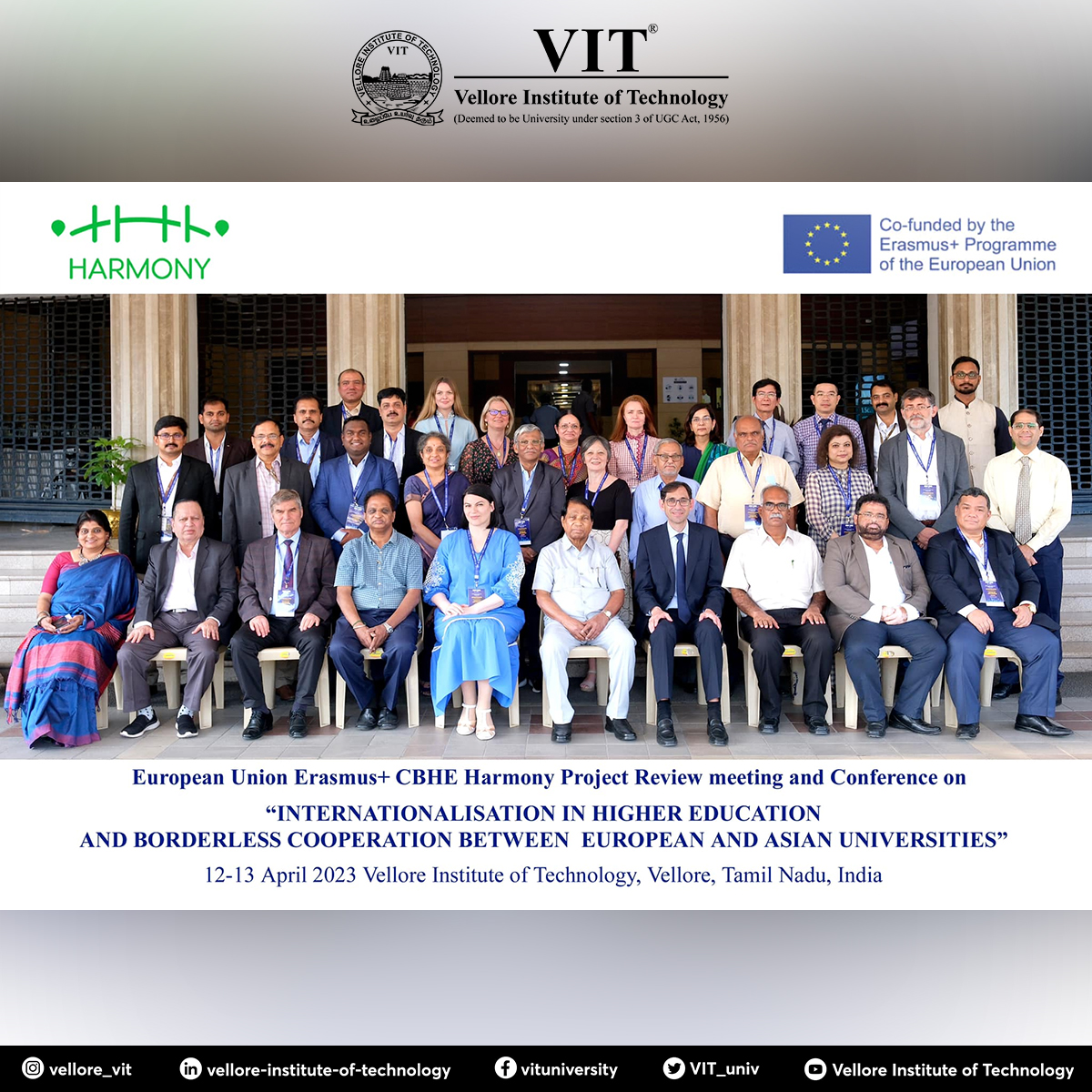 VIT_univ's tweet photo. #VIT signed MoU's with 6 Universities from #Europe and #Asia for International academic cooperation programmes.
Under these MoU agreements, VIT students & faculty members will visit these universities for #academicexchangeprogrammes & #researchdevelopment. https://t.co/FKewepiJdm