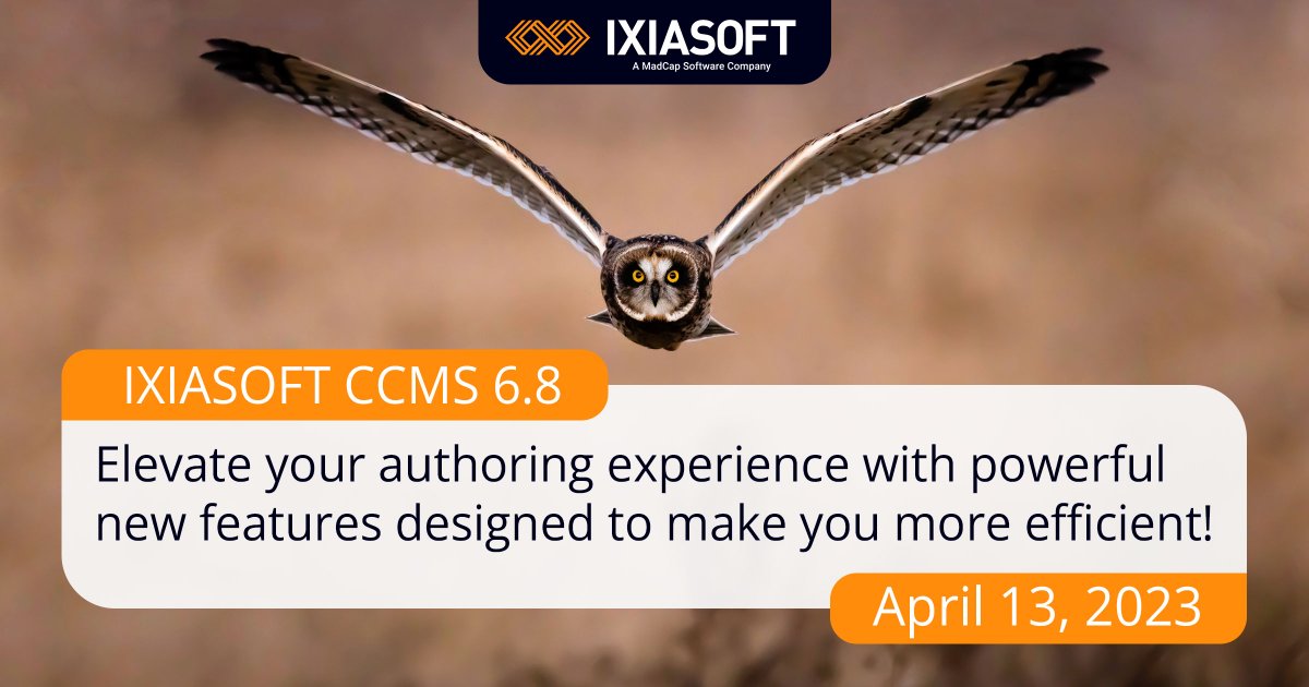 MadCap IXIA CCMS tweet media