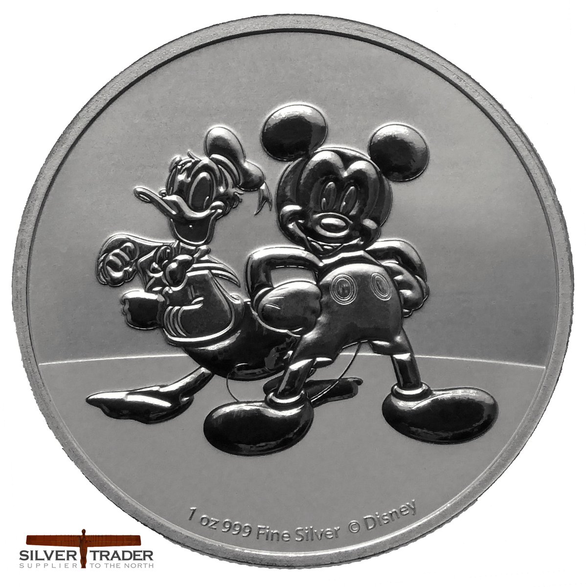 SilverTraderUK's tweet photo. The 2023 #Mickey_Mouse &amp; #Donald_Duck 1oz Silver Bullion #Coin is now available from https://t.co/OFbJF3vbBO https://t.co/hxL2G9NJtg