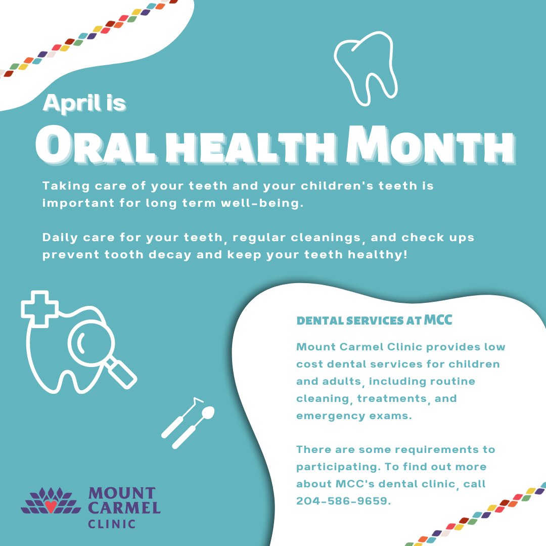 mountcarmelwpg's tweet photo. April is #OralHealthMonth! If you've been putting off your dentist appointment, now is the time to make it! Regular check ups, cleaning, and daily care prevent tooth decay and contribute to long term well-being. https://t.co/qchABE8C9O