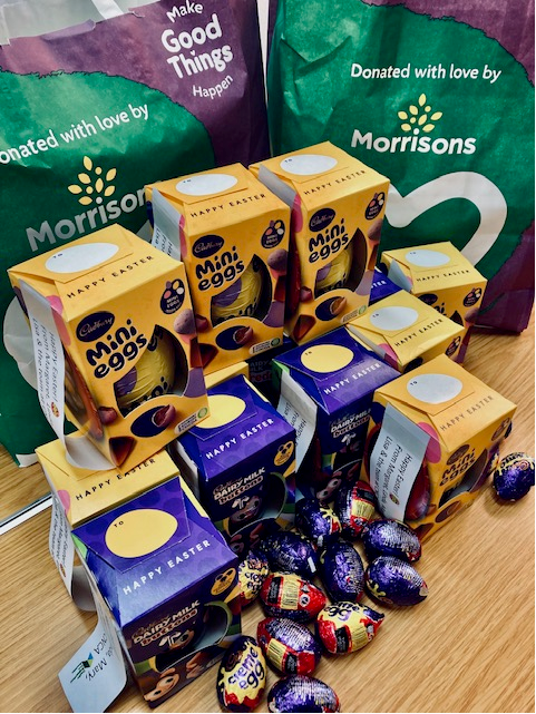 CNCA run a befriending service and many of the clients we support are housebound. Over the last couple of weeks we have delivered Easter Eggs to them. Huge thanks Morrisons Croydon @CroydonChampion for their kind donation.