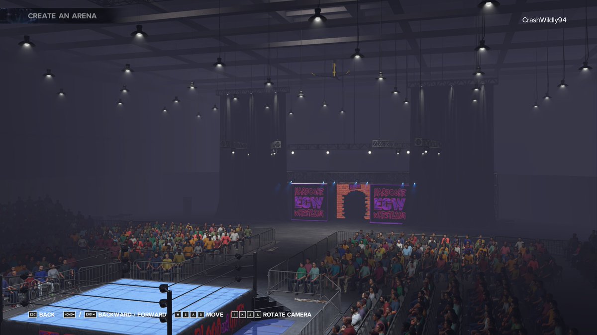 ECW2KShowcase's tweet photo. ECW Arena by @skunkypants
stage by myself
#ECWRulez #ECWonCC https://t.co/Ga1h17NHCj