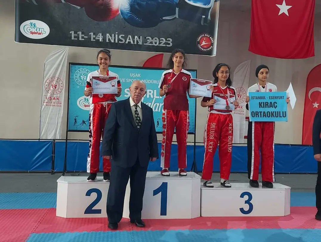 Türkiye Yıldızlar Kick Boks Şampiyonasında Türkiye 2.ve 3.su olarak bizleri gururlandıran  Öğrencilerimizi ve öğretmeniz Serap PEKCAN'ı tebrik eder, başarılarının devamını dileriz.<a href="/musakazimcelikk/">Musa Kazım Çelik</a> 
<a href="/emre_caliskan/">Emre Çalışkan</a> <a href="/birfremd/">Mustafa Akçil</a> <a href="/finike_ilcemem/">Finike İlçe Milli Eğitim Müdürlüğü</a>