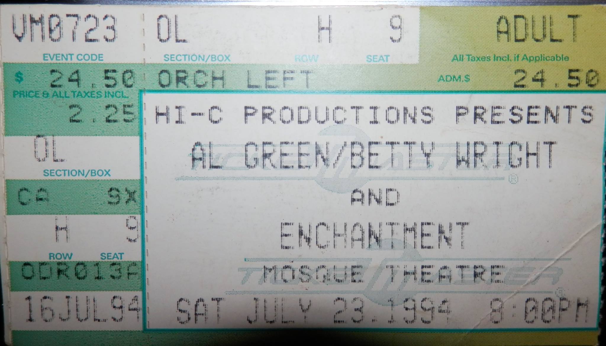 Happy birthday, Al Green! I remember this concert like it was yesterday. 