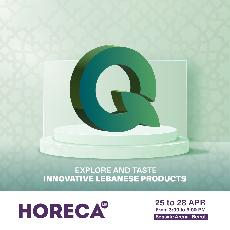 QOOT cluster will be part of #HORECALebanon 2023 hosting 10 exhibiting members & showcasing the products of more than 90 Lebanese producers & manufacturers of its members.

Book your calendars and join us April 25 – 28 from 3 to 9 pm at the Seaside Arena, Beirut.