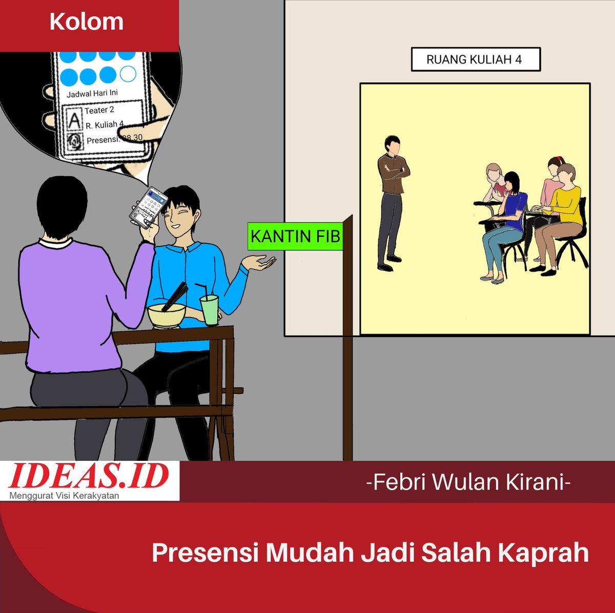 LPM_IDEAS's tweet photo. Sejak memasuki perkuliahan luring, saya merasa resah dengan adanya sistem presensi perkuliahan di Universitas Jember (Unej). Keresahan kali ini bukan karena kerumitan dalam melakukan presensi, bukan pula karena terkendala dengan sistem yang ada. Justru presensi perkuliahan saat https://t.co/kJ21rVBqnA