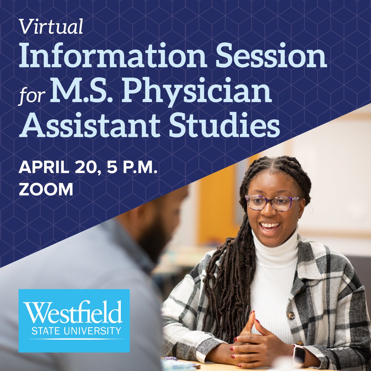 WSUCGCE's tweet photo. Join us for a virtual information session via Zoom to learn about our Master of Science in Physician Assistant Studies program! You will learn about the program, admission requirements, and more from a faculty representative. Register to attend at https://t.co/S7Nentm1I1 https://t.co/DMoF5boH2N