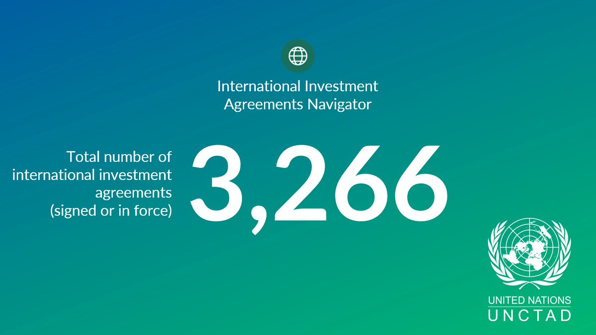 We have updated the <a href="/UNCTAD/">UN Trade and Development</a> IIA Navigator

It covers new treaties, texts &amp; related info as of 31/03/2023

At least 18 new IIAs were signed and 60 were effectively terminated from 01/2022 until today

investmentpolicy.unctad.org/news/hub/1716/…