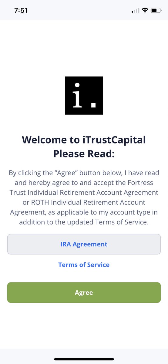 aarontweeted's tweet photo. @iTrustCapital It does not build trust when the new IRA agreement or TOS links are broken. Please fix the broken links. https://t.co/kcVySE6zeY