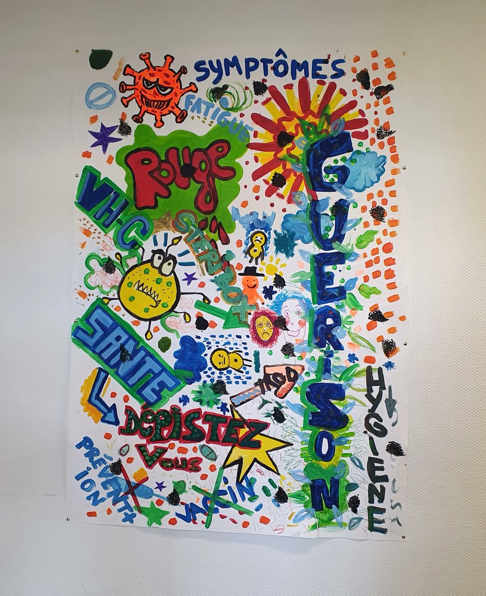 ApleatAcep's tweet image. Journée "Agir contre l' #Hépatite : #dépister, #traiter" 
📑 L'occasion de publier la brochure et la fresque créées par les résidants pour informer sur le #virus de l'Hépatite C, encore trop présent chez les consommateurs de produits psychoactifs 🔗  buff.ly/3KCrjwu