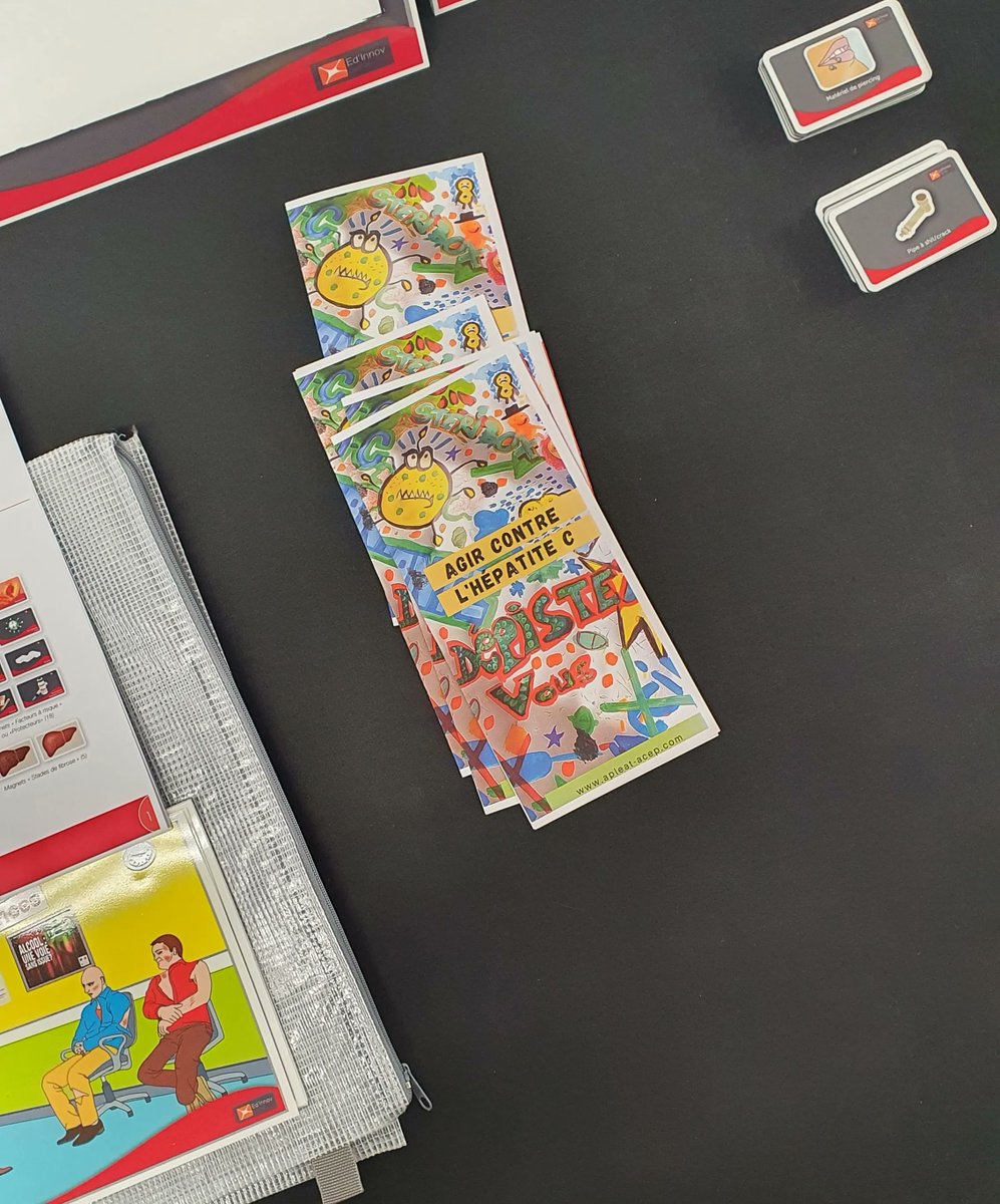 ApleatAcep's tweet image. Journée "Agir contre l' #Hépatite : #dépister, #traiter" 
📑 L'occasion de publier la brochure et la fresque créées par les résidants pour informer sur le #virus de l'Hépatite C, encore trop présent chez les consommateurs de produits psychoactifs 🔗  buff.ly/3KCrjwu