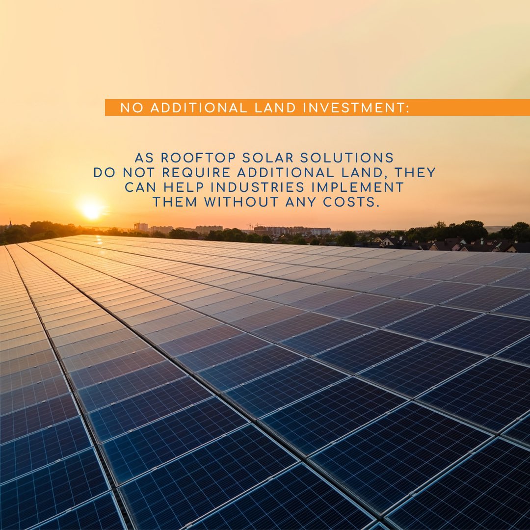 EirsunLimited's tweet photo. We firmly believe that industries will play a pivotal role in helping us march towards a sustainable future. Rooftop solar solutions help industries become more efficient in terms of costs as well as carbon emissions. https://t.co/MV5er9jG4h