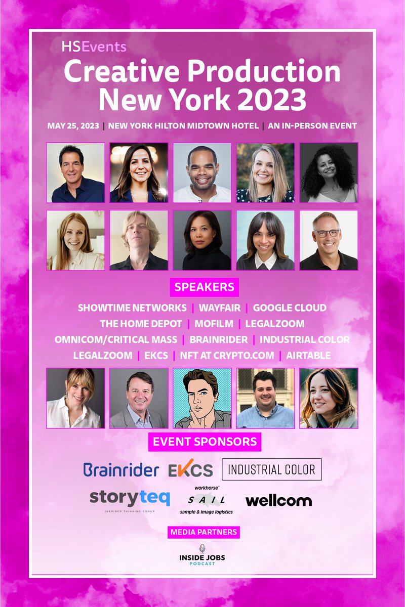 HSCreativeOps's tweet photo. 🚨 𝐀𝐆𝐄𝐍𝐃𝐀 𝐋𝐈𝐕𝐄 🚨 We are delighted to share that the agenda for Creative Production New York 2023 is now LIVE!

Join us in just six weeks' time on May 25 for this inaugural conference dedicated to #CreativeProduction.

📖 View the agenda: https://t.co/eH3y3BgM7P https://t.co/XzAxgSllYt