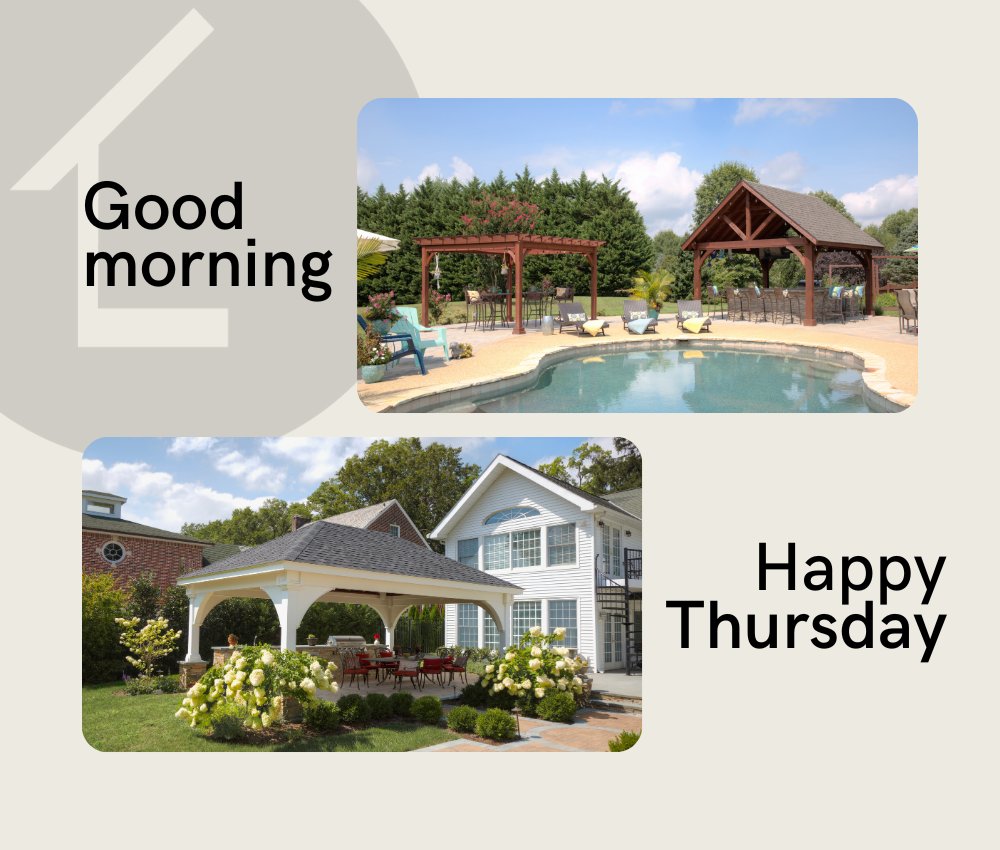 UlrichMechville's tweet photo. “What you do today can improve all your tomorrows.” —Ralph Marston 

MAKE TODAY A GREAT DAY!🙂
HAVE AN AMAZING THURSDAY!🌞

#GoodMorning  #mechanicsville #virginia #UlrichLifestyleStructures #makememories #UlrichBuildsIt #thursday #sheshed #mancave #homeoffice https://t.co/AknJJB8i5m