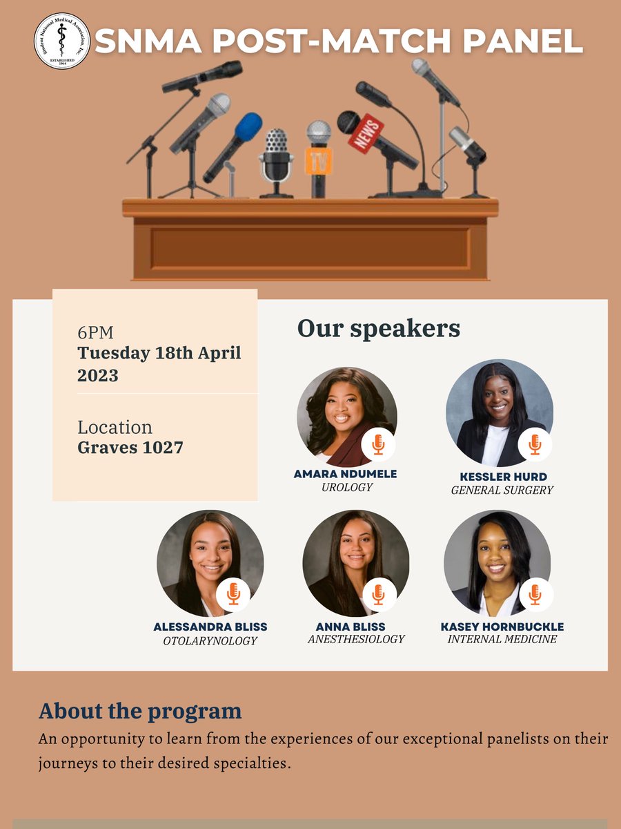 We will be having this year’s post-match panel with our wonderful M4s on Tuesday the 18th of April in Graves 1027, at 6PM.