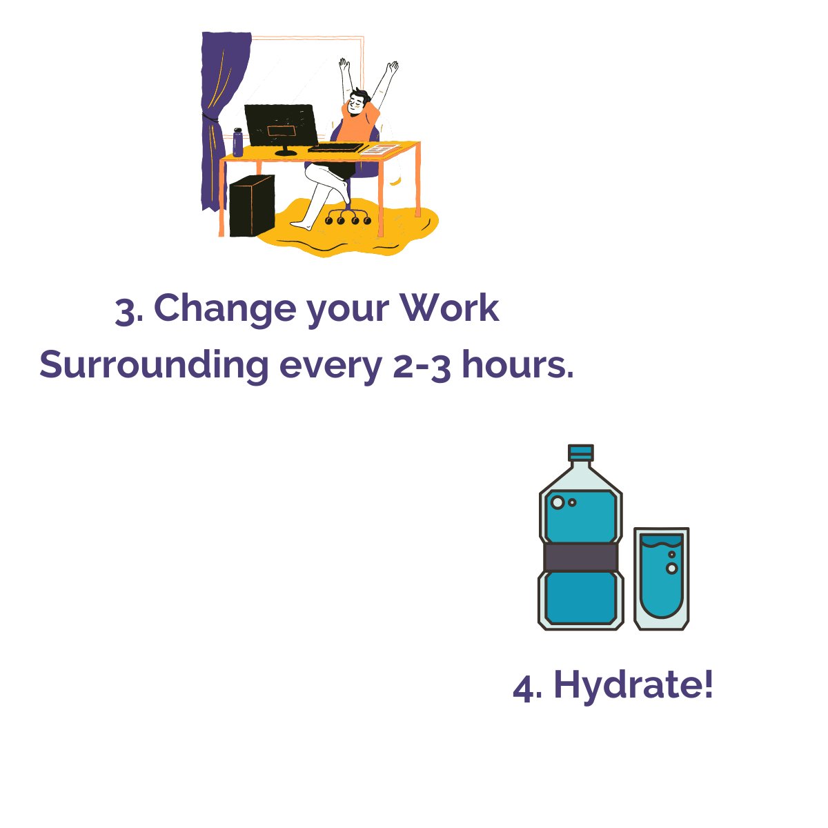 verve_m's tweet photo. It is common to have trouble focusing or feeling tired as you work. It is neither good for your performance or your well being or your interaction with your coworkers!

Take a look at these 4 quick tips to stay energized at work. 🙌

#work #wellbeing #productivity https://t.co/XsofH8GiNL