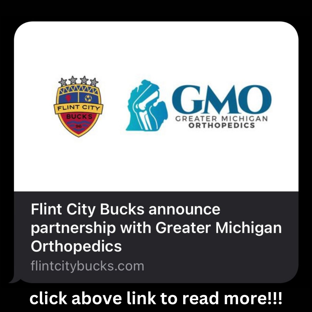misportsdoc's tweet photo. We look forward to our partnership with the Flint City Bucks Soccer teams. Supporting our community and great #soccer!

#soccer #flint #michigan #orthopedics #genseecounty #oaklandcounty #lapeercounty #sportsmedicine https://t.co/TjpsJc6Awh
