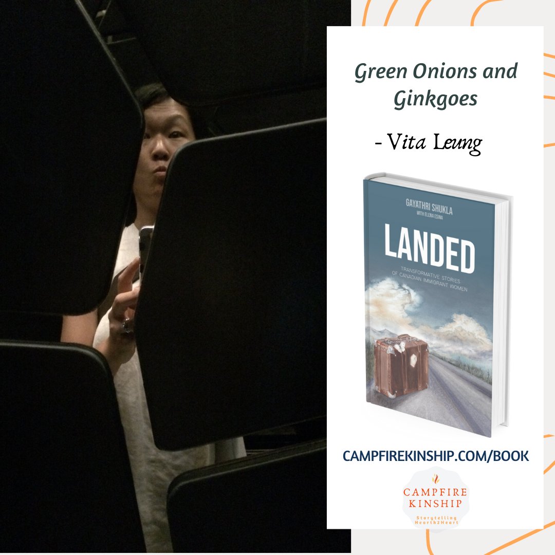 CampfireKinship's tweet photo. In Landed’s, Vita Leung's story is titled, “Green Onions and Ginkgoes”.  She is available on LinkedIn at: https://t.co/GmumOFd3Mu or follow her on Instagram at: @baconnbread.
 
#LandedYYC #immigrantwomenstories #womensupportingwomen #writingcommunity #canadianimmigration https://t.co/TJ3sNsftIr