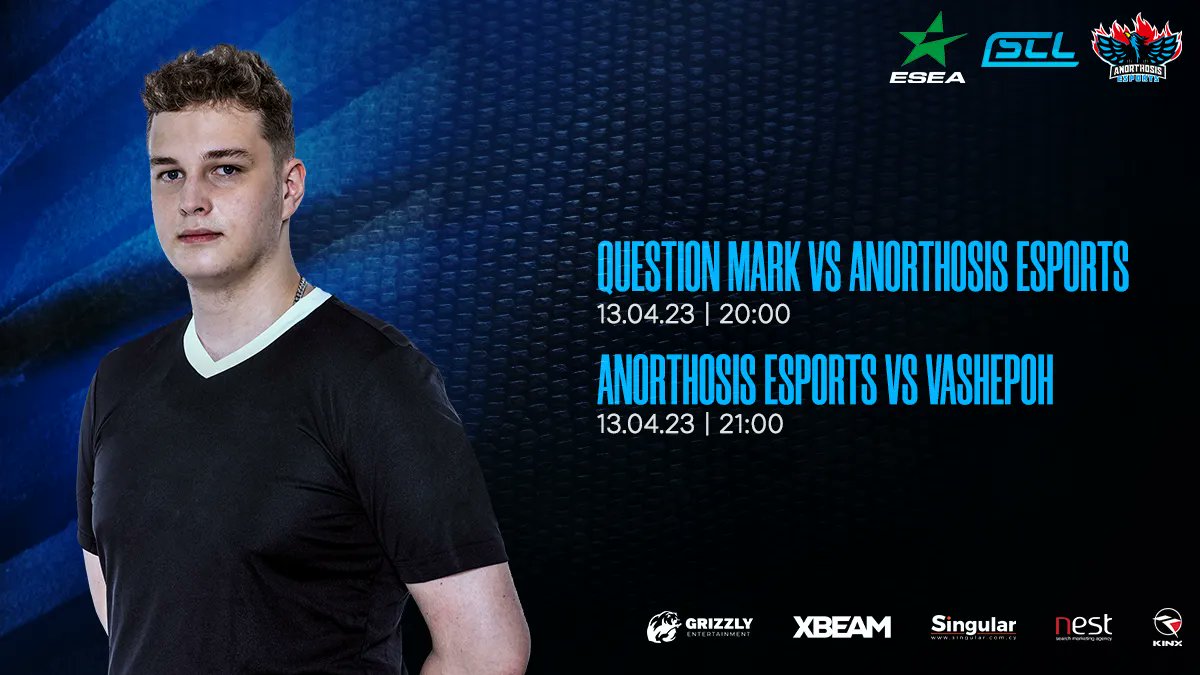anoesports's tweet photo. 🔥GAMEDAY
🏆@scleague_net MASTERS DIVISION | @ESEA MAIN LEAGUE
⚔️QuestionMark
🕓20:00
⚔️Vashepoh
🕓21:00
📲#ANOcsgo #For1911Reasons #FreedomToFamagusta #xbeam #singular #nestmarketing https://t.co/PiJKWQ639c