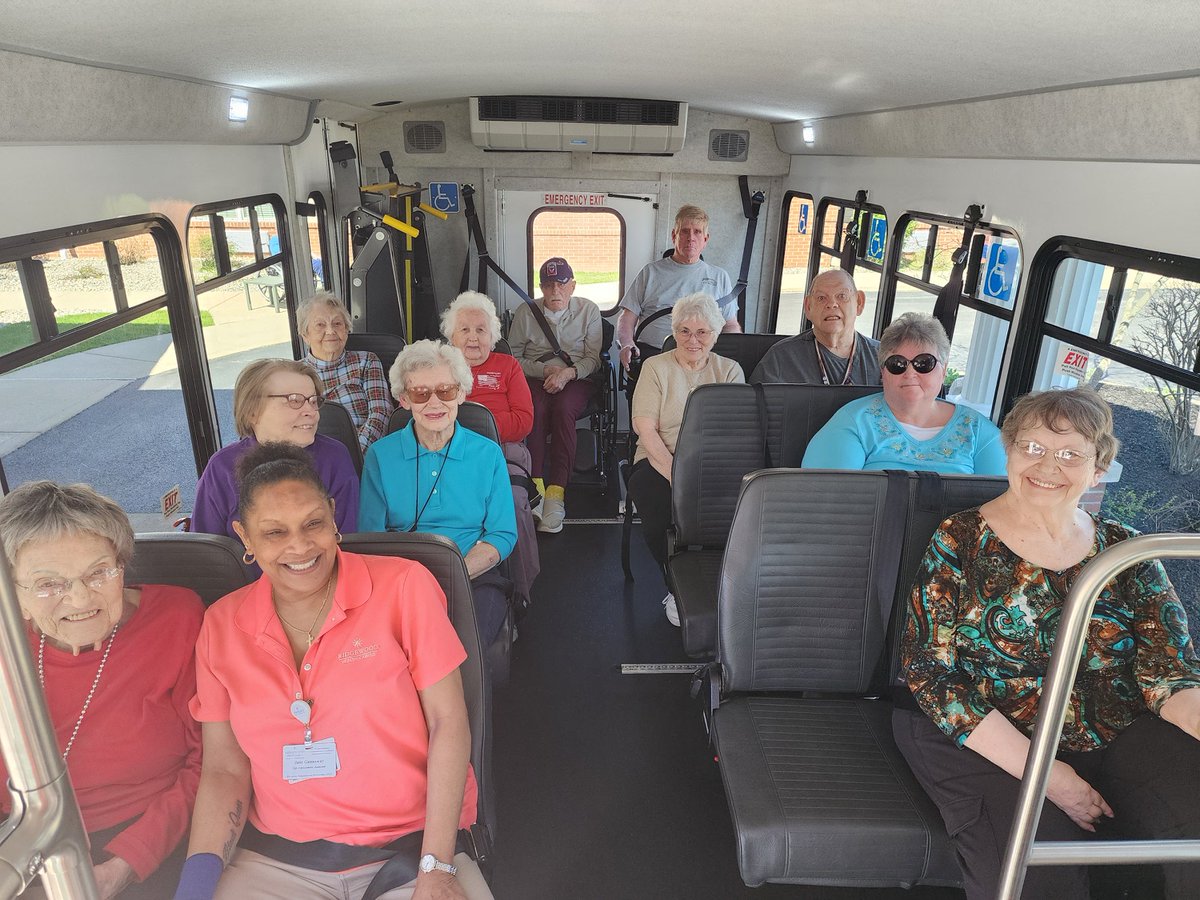 Our residents love Wednesdays we take a scenic drive around Dearborn County we appreciate our very own Transportation Associate Todd for the tour